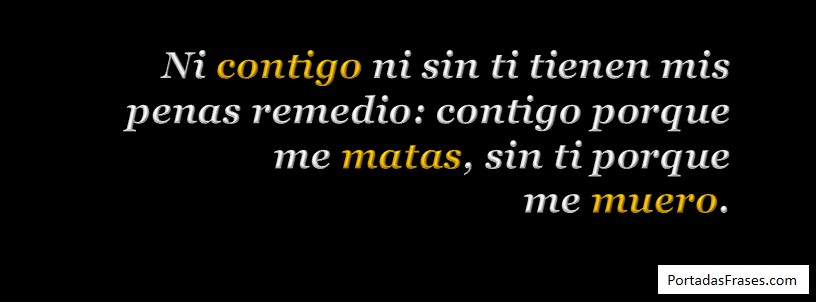 Ni contigo ni sin ti… - Castellano Actual Castellano Actual