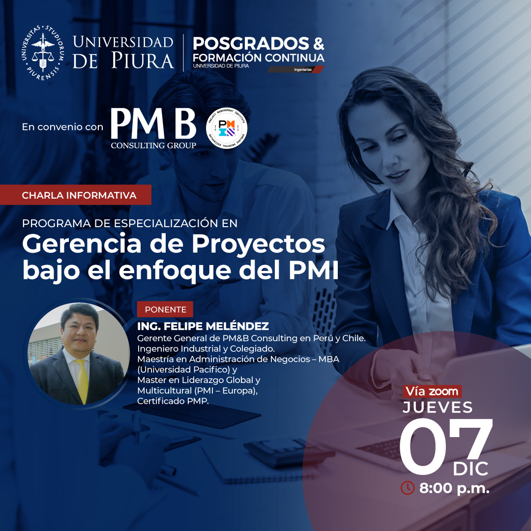 PE Gerencia de Proyectos bajo el enfoque del PMI | UDEP