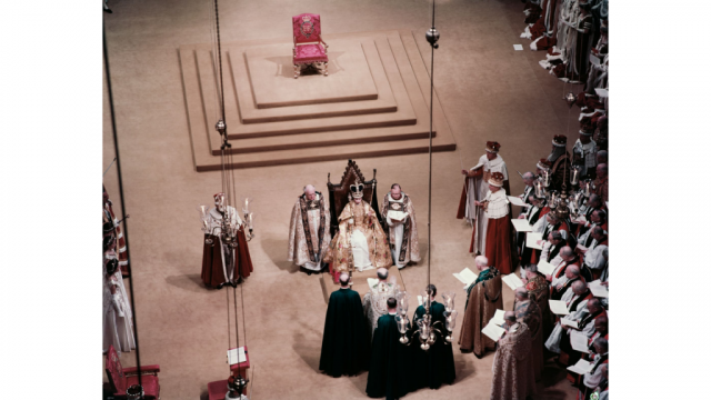 Ceremonia de coronación de la reina Isabel II.