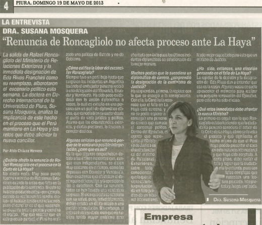 130519 Entrevista Susana Mosquera-Renuncia Roncagliolo