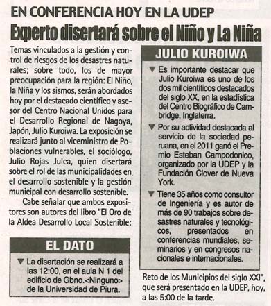 experto disertara nino nina