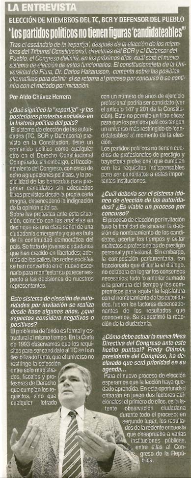 partidos políticos no tienen figuras candidateables