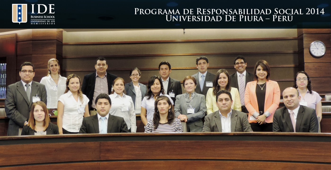 Estudiantes del diplomado en Comunicación Corporativa y Responsabilidad Social en el IDE Business School (Guayaquil - Ecuador).