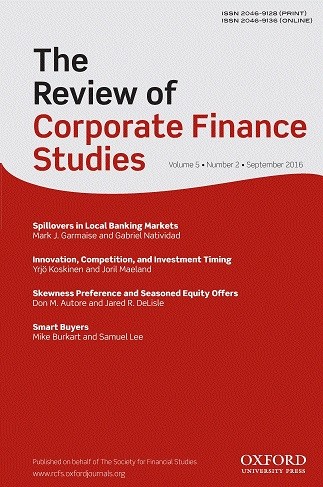 Imagen de The Review of Corporate Finance Studies